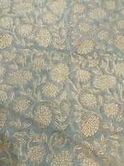 Linen fabric, Fabric by yard, Hand printed fabric, Block Print Fabric, Indian Fabric
